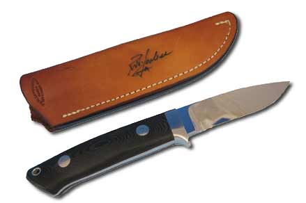 RW Loveless Classic Drop-Point Knife | Back View with Case
