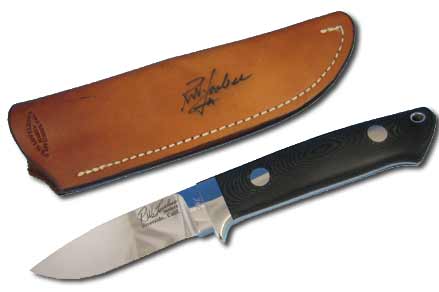 RW Loveless Classic Drop-Point Knife | Front View with Case
