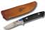 Classic Drop-Point Knife - Front View with Case - Thumbnail
