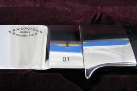 Robert Waldorf Loveless Hunter Knife | Engraving RW Loveless Hunter Knife | Engraving