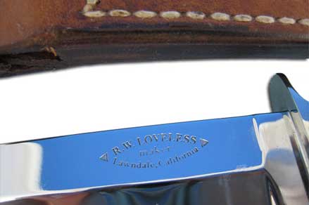Robert Waldorf Loveless Ivory Fighter Knife | Engraving RW Loveless Ivory Fighter Knife | Engraving